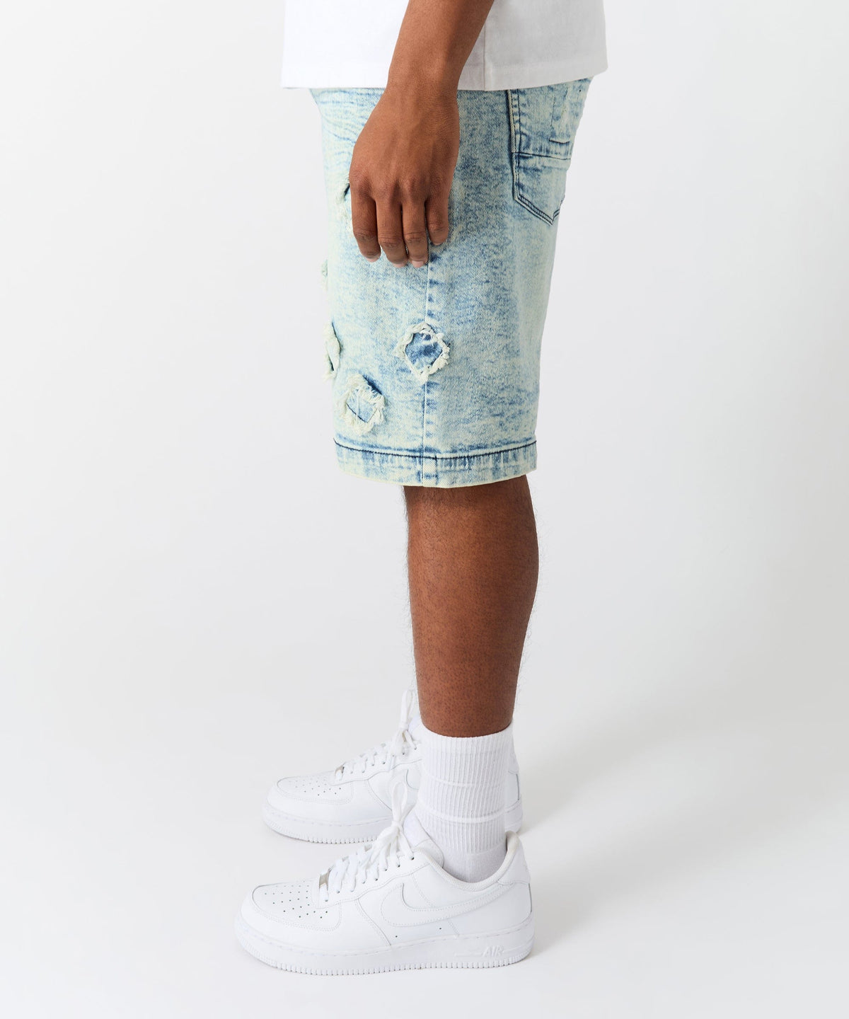 Destroyed Denim Shorts