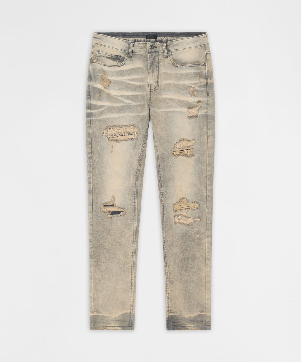 Desert Fade Distressed Skinny Jeans - Grey