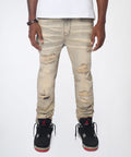 Desert Fade Distressed Skinny Jeans - Grey