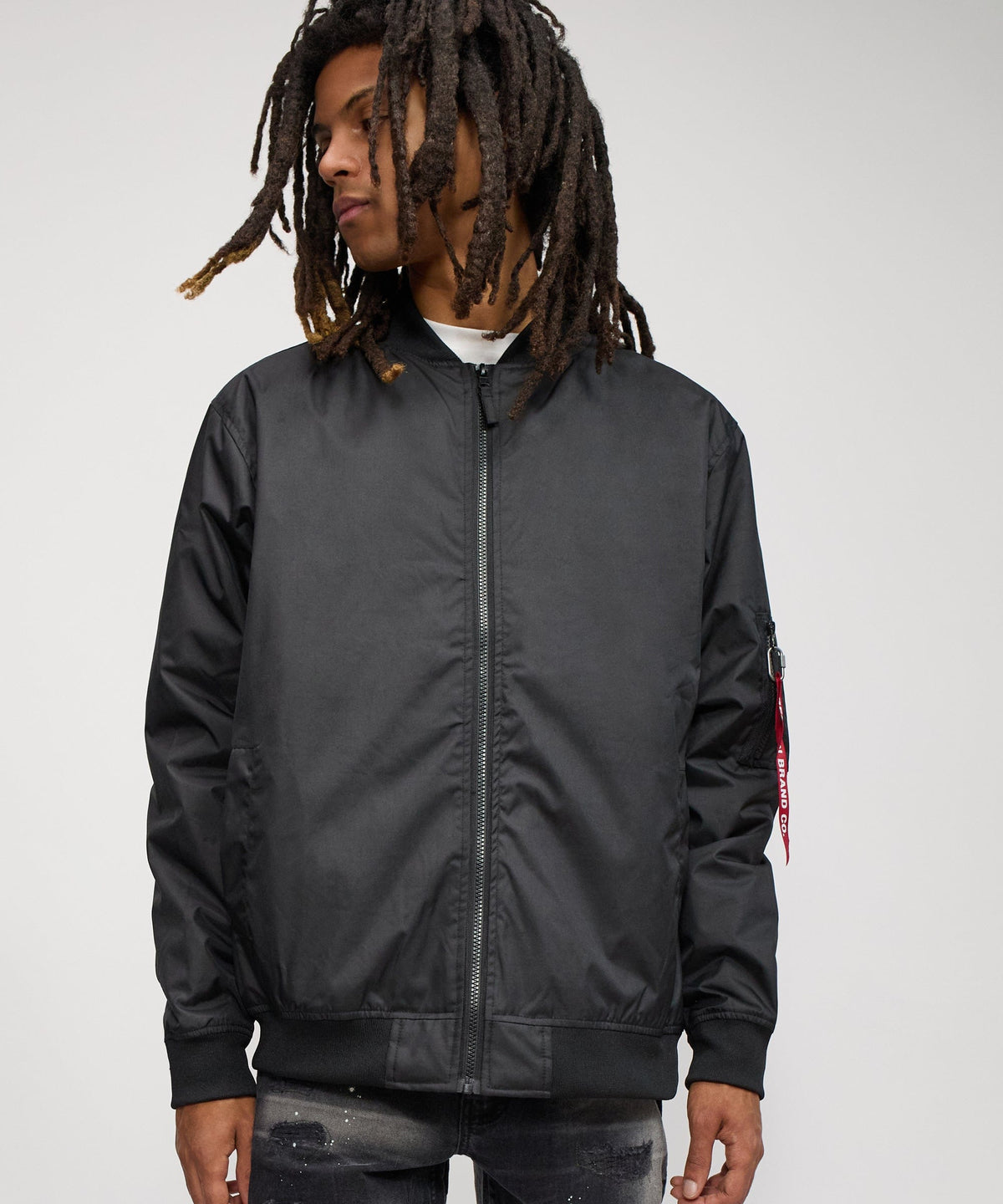 Destroyer Nylon Bomber Jacket - Black