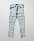 Crisscross Kid's Distressed Skinny Jeans - Light Blue
